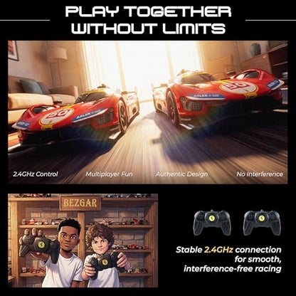 BEZGAR Licensed Ferrari 499P 1:24 Scale RC Remote Race Car Toy for Boys | Official Ferrari Replica, 2.4Ghz Remote, Ideal Toy for Boys 6-8, 8-12 & Adults, Electric Racing, Hobby Collectible Model - color: Ferrari-1:24 Ferrari 499p