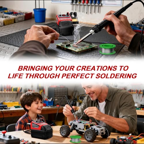 Taingwei Cordless Soldering Iron Kit for Milwaukee M18 18v Battery,90W LED Digital Solder Iron Soldering Gun with 5pcs Tips,0.04” Solder Wire for any Hobby Enthusiast (Battery not included) - style: For Milwaukee Battery