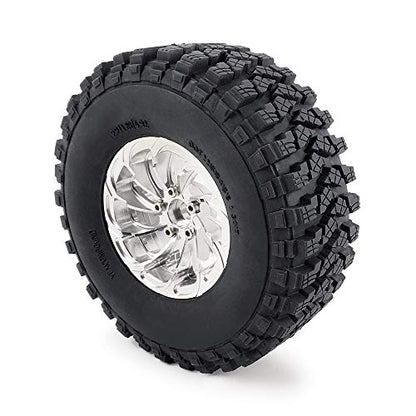 4pcs 2.2" Crawler Tires 125 * 50mm with Foam Insert for 1/10 RC Crawler Car Axial SCX10 TRX4 Wraith RBX10 RR10