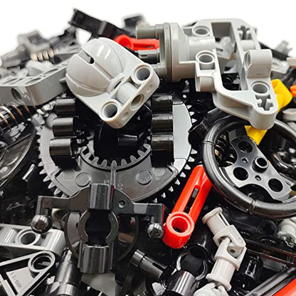 dspitwod MOC Technical Wheels Connectors Rack Gear Car Suspension Building Brick Accessories Pieces Sets STEM Learning Kits Engineering Toy Gift for Kids … - style: 144 TECHNIC PARTS