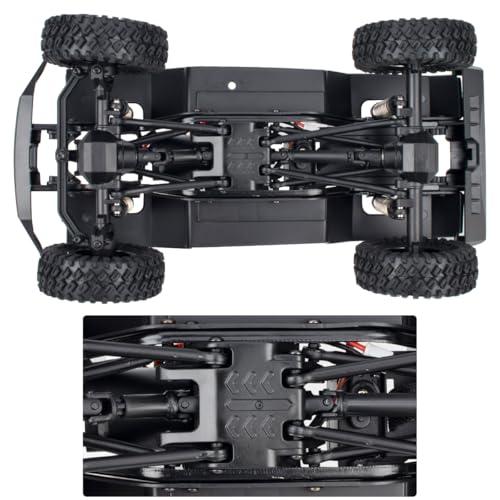 TRX4M Frame Chassis Assembled with 2-Speed Gearbox for Rc Crawler TRX4-M Bronco Defender JJRC C8809 c8801 UpgradePart