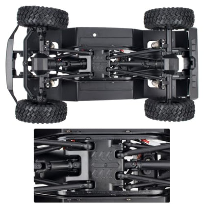 TRX4M Frame Chassis Assembled with 2-Speed Gearbox for Rc Crawler TRX4-M Bronco Defender JJRC C8809 c8801 UpgradePart