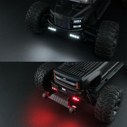 MORLORDY 1/10 RC Car LED Light Kit Headlight Taillight Set for 1/10 ARR-ma Big Rock 3S RC Trucks Upgrade Parts