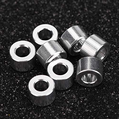 Cosiki Spacers, Spacer, 8pcs/Set RC Spacer Axial SCX10 RC Car Aluminium Alloy Washer Soild RC Shock Damper Spacer for RC Crawler, RC Truck, RC Car