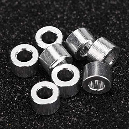 Cosiki Spacers, Spacer, 8pcs/Set RC Spacer Axial SCX10 RC Car Aluminium Alloy Washer Soild RC Shock Damper Spacer for RC Crawler, RC Truck, RC Car