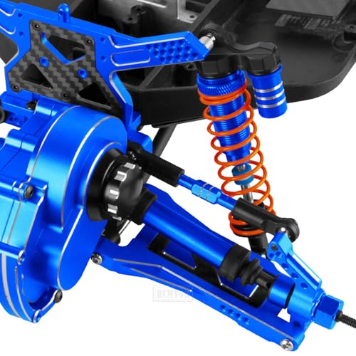 RC Alloy Suspension Arms w/Tie Bar Upgrades Part for 1/10 Slash 2WD,Slash 2WD VXL,4PCS RC Aluminum Front Rear A Arms Hop Ups,Navy Blue