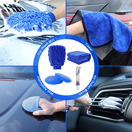 20Pcs Car Wheel Tire Detailing Brush Set,Car Detailing kit,Car Detailing Brushes,Auto Detailing Drill Brush Set,17" Long Handle Rim Wheel Brush,Tire Brush,Car Cleaning Kit for Wheels,Interior,Exterior - size: 20Pcs