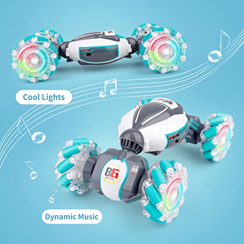 PREPOP 2X Gesture Sensing RC Stunt Car Toys Bundle