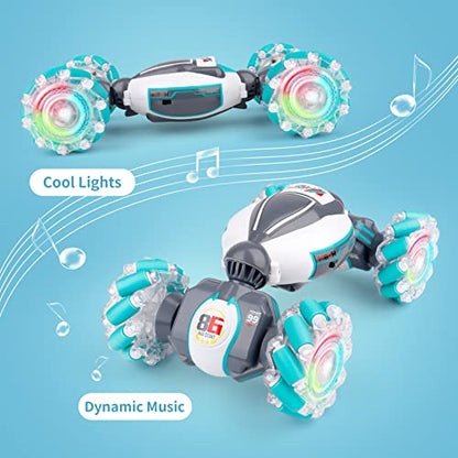 PREPOP 2X Gesture Sensing RC Stunt Car Toys Bundle