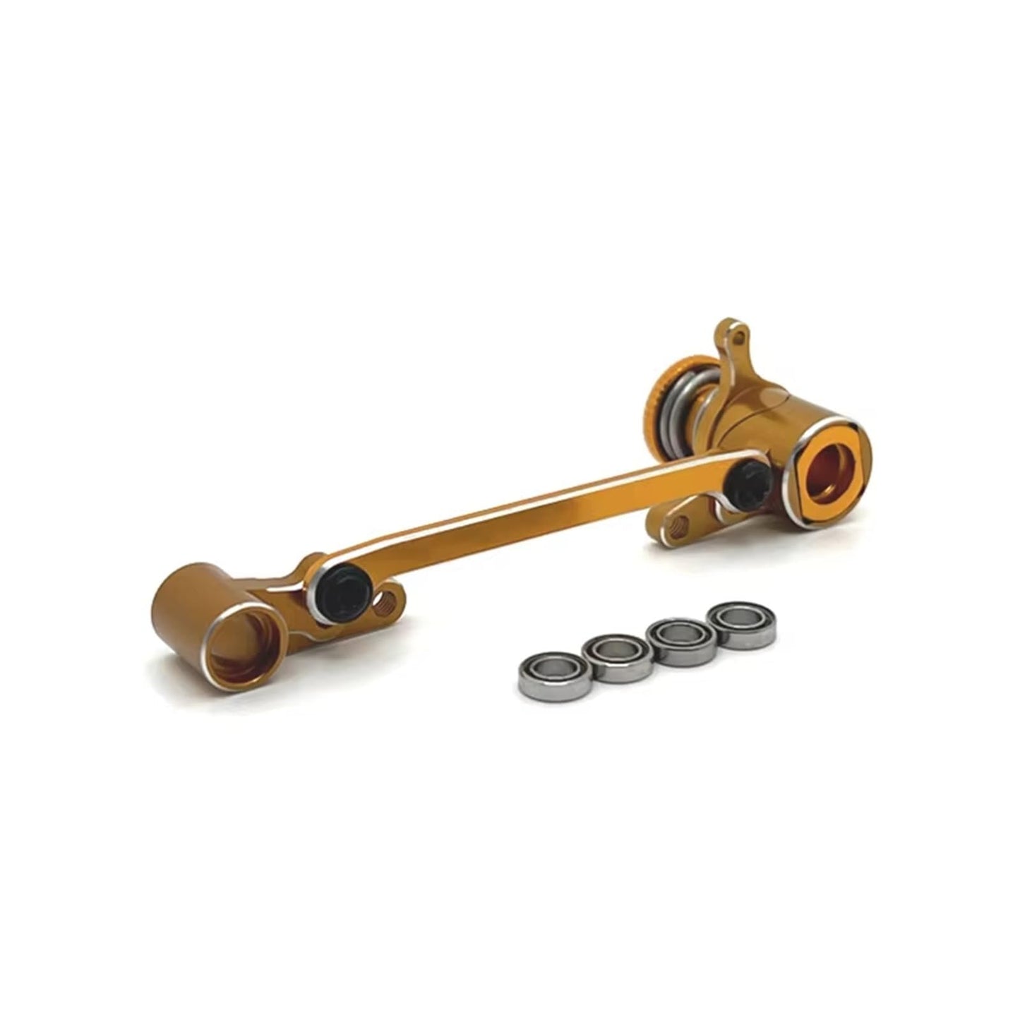 RC Car Accessories Compatible with Wltoys 144001 144010 124007 124008 124016 124017 124018 124019 Metal Steering Assembly RC Car Upgrade Parts Accessories(Yellow) - color: Yellow