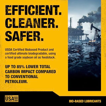 DEWALT Biosynthetic Lithium Complex #2 Grease - USDA Certified Industrial Grade CV Joint & Wheel Bearing Grease for High-Load, High-Temp Use in Construction, Agriculture - 14 oz