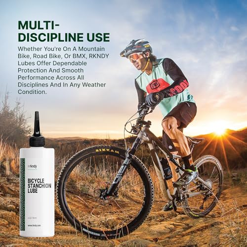 Fork Stanchion & Shock Lube - Premium Bicycle/Bike Suspension Lubricant for Eliminating Rust, Dirt, and Contaminants from Seals, Ensuring Smooth Riding and All-Weather, Long-Lasting Protection