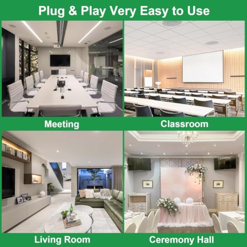 1Mii 2.4GHz (1 TX + 2 RX) Wireless Audio Transmitter and Receiver Set | 20ms Ultra Low Delay with RCA In/Out, 320FT Long Range for TV PC CD Player Powered Speaker, 2 Receivers for 2 Powered Speaker - size: 3 in 1