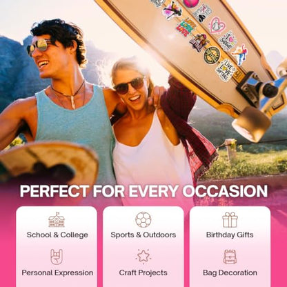 Premium 200 Pcs Pink Coquette Softball Stickers, Waterproof Vinyl | 200 Unique Designs Softball Sticker for Water Bottles, Laptops, Phone Cases, Journals, Scrapbooks, Softball Gifts & Girls - color: Pink Coquette Softball Stickers, size: 200 Pcs