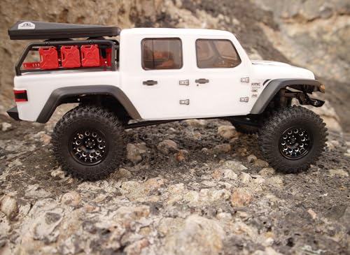 RC 1.0 Beadlock Wheels Offsets -2 Aluminum Rims for AX24 1/18 TRX4M All 1/24 Scale SCX24 Deadbolt RC Crawler Car Wheels Upgrades 4Pc (Black) - color: Black