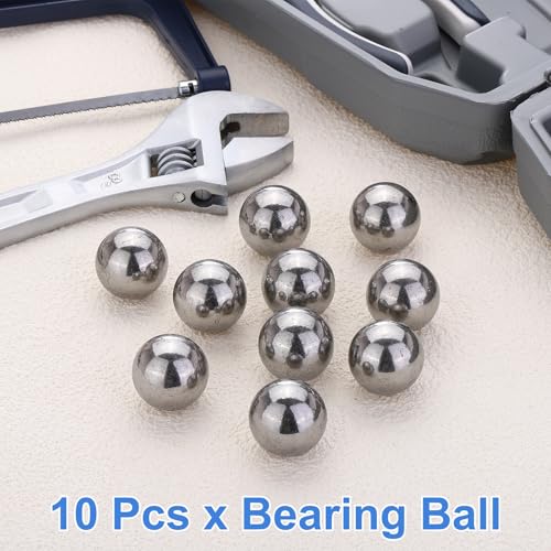 uxcell 10Pcs 24mm Bearing Balls, Solid Carbon Steel G1000 Precision Balls for Bearings Bicycles Casters Automotive Part and DIY (Mirror Polished) - size: 24mm
