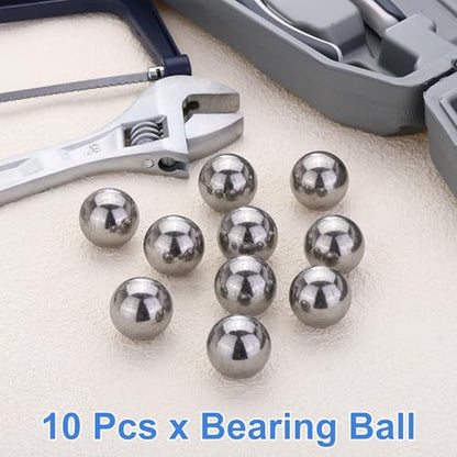 uxcell 10Pcs 24mm Bearing Balls, Solid Carbon Steel G1000 Precision Balls for Bearings Bicycles Casters Automotive Part and DIY (Mirror Polished) - size: 24mm