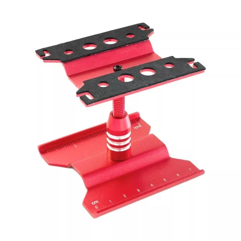 Powerhobby Aluminum RC Car Repair Work Stand Red for SCX24 TRX-4M