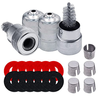 Ampper Battery Terminal Cleaning & Repair Kit, Battery Terminal Cleaning Kit with 5 Shims, 2 Brushes and 12 Piece Washers - color: Cleaning & Repair Kit