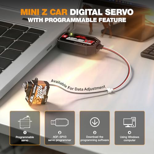AGFRC A06CLS V2 2026 Special Edition 3.0kg RC Micro Servo | 6g Ultra-Light, 0.052Sec High Speed, Programmable, Digital Coreless Motor, Full Metal Gear, Ideal for 1/24-1/28 RC Cars - style: A06CLS V2 2026 Special Edition