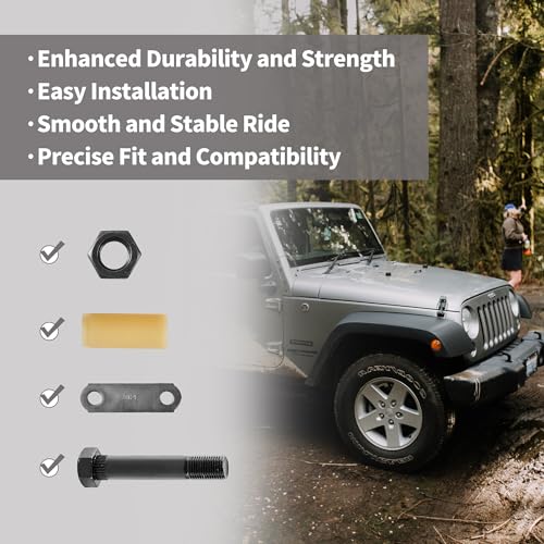 Lonffery 2 Packs Trailer Alex Shackle Kit, 312L Shackle Strap Fit for 3500lb-7200lb Double Eye Spring - size: 312-2PC