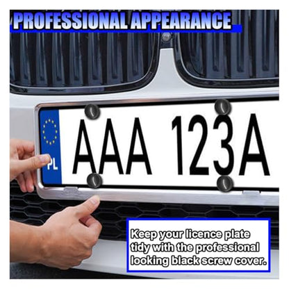Rustproof Car License Plate Screw Kit, Stainless Steel Self Anti-Theft Anti-Rattle Tapping Mounting Bolts, Auto Fasteners for Securing License Plate Frames and Covers on Car Truck SUV (20PCS) - size: 20PCS
