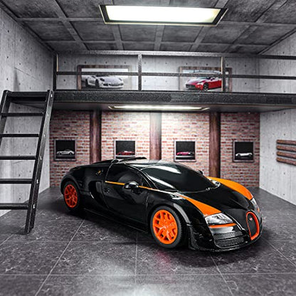 BEZGAR 1:24 Bugatti Remote Control Car Licensed Bugatti Grand Sport Vitesse | Official Bugatti Replica, 2.4GHz Interference-Free Control, Ideal Toy for Boys 6-8, 8-12 & Adults, Hobby Collectible Model - color: Bugatti-1:24 Bugatti Grand Sport Vitesse