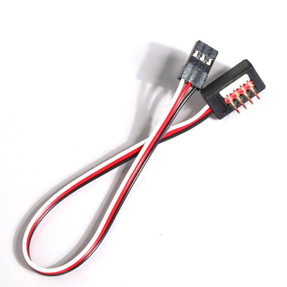 2pcs JR Style Servo Connector Cable 1 Male to 4 Female Y Harness Leads Splitter Lead Wire 3 Pin JR Plug 4-in-1 for RC Cars Airplane Helicopter Drone Receiver Fan Extender Wire ﻿ (2pcs)