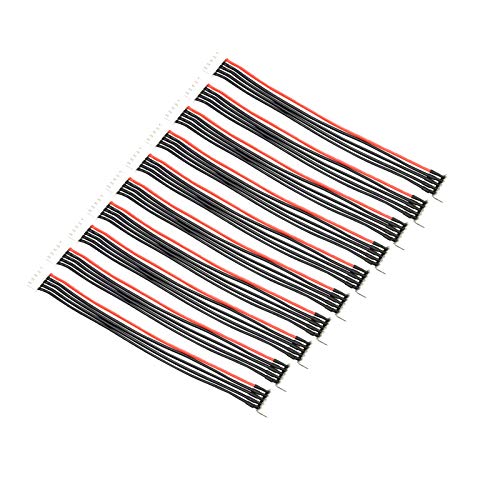 10pcs 4S 5Pins Balance Extension Cable JST-XH Connector Male to Female Plug RC Lipo Adapter with 5.9inch 22AWG Silicone Wire (4S 5Pins) - size: 4S 5Pins