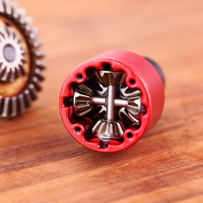 45# Steel Differential Diff Gear for 1/16 H16207 16208 16209 16210 H16H H16E H16P H16BM H16BM H16GT H16DR Series Upgrades Part Red - color: Red