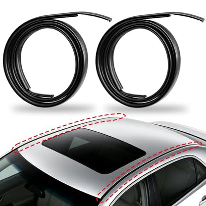 Pair Left and Right Side Molding Side Compatible with Toyota Camry | Compatible with Toyota Camry 2007-2011 Replaces 75555-06030 75556-06030 Roof Drip Molding Strips - color: 75555-06030