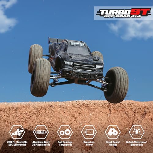 HAIBOXING 2997A 1/12 Brushless RC Cars, Fast RC Enthusiast Grade Max 45 Mph | 60A Waterproof ESC, Oil-Filled Shock, Center Differential, Fast 4WD Remote Control Car, 3S Batteries Applicable, Not Included - style: RC Stadium Truck
