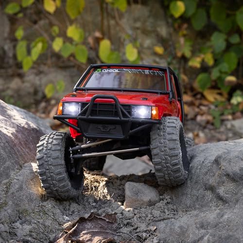 Axial SCX10 III 1987 Toyota SR5 4X4 RC Truck 1/10, RTR, Red | Brushed Rock Crawler, AXI-2062T2, Lipo Battery and Charger Not Included - color: Red