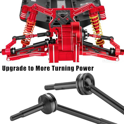 RC Upgrades Part for 1/10 Slash 2WD,Driveshafts,Shock Absorbers &Suspension Arms &Turnbuckles Links&Caster Blocks &Steering Block &Stub Axle Carriers &Shock Towers &Bulkhead,Red - color: Red(2wd)