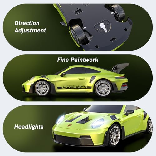 AEROQUEST 1:16 Porsche Remote Control Car -911 GT3 RS-Green - color: Green Porsche 911 Gt3 Rs