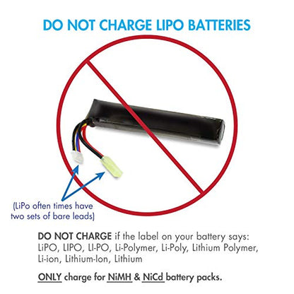 Tenergy 7.2V RC Battery Pack 3000mAh High Capacity 6-Cell NiMH Flat Battery Pack w/Standard Tamiya Connector + 7.2V-12V (6S-10S) Universal Battery Charger for NiMH/NiCd Battery for RC Cars