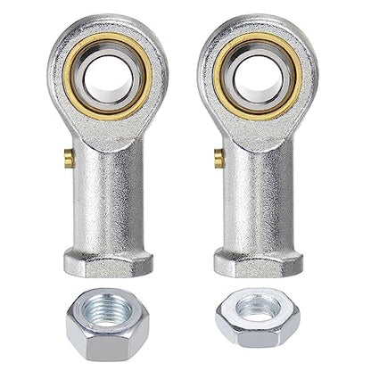 uxcell PHSB7 7/16 Inch Female Rod End Bearing Set - 2pcs of 7/16-20 Left and Right Hand Thread Rod Ends with Jam Nut - size: 7/16
