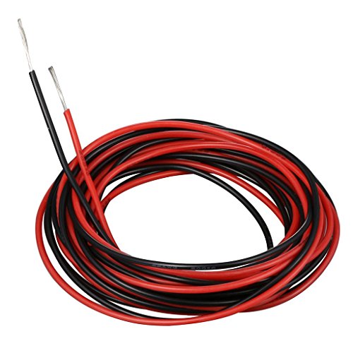 BNTECHGO 26 Gauge Silicone Wire red and Black Each 10ft Flexible 26 AWG Stranded Tinned Copper Wire - size: 26 gauge silicone wire 10ft and 10ft