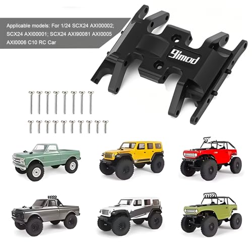 Aluminum Scx24 Skid Plate for 1/24 RC Crawler Upgrades Parts | Compatible with SCX24 Bronco,Gladiator,Deadbolt,C10 Aluminum Skid Plate for Chassis Transmission & Gearbox