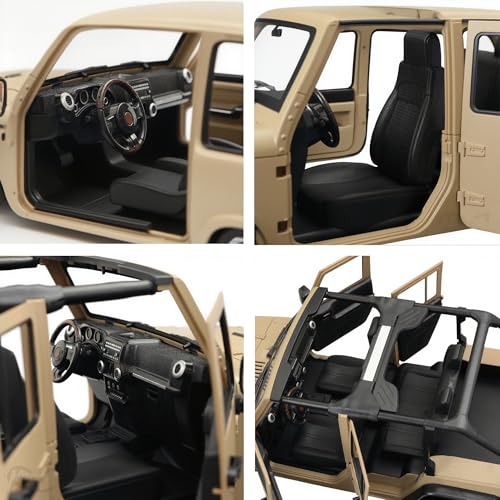 1/10 RC Jeep Wrangler Convertible Hard Shell Kit, for 1/10 RC Crawler TRX4 Axial SCX10 90046 90027 313 Wheelbase Shell Modification Accessories (Blue) - color: Blue