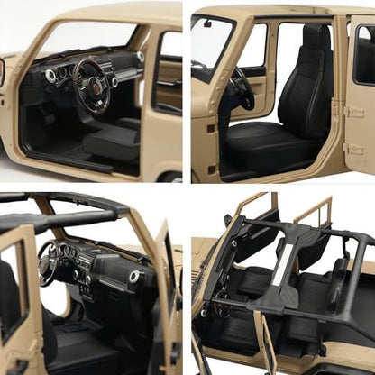 1/10 RC Jeep Wrangler Convertible Hard Shell Kit, for 1/10 RC Crawler TRX4 Axial SCX10 90046 90027 313 Wheelbase Shell Modification Accessories (White) - color: White