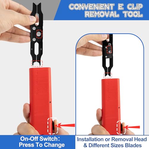 E Clips Assortment Kit With Removal and Installation Tool, 4 Sizes (6/7/8/9/mm) Snap Ring Kit & 40Pcs Retaining Rings for Bearing Fixation - style: Size-6/7/8/9mm