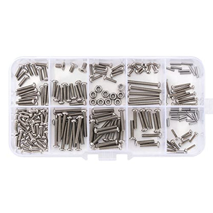 M1.6 M2 M2.5 Grade 12.9 Stainless Steel Hex Screws Nuts Hardware Kit for 1/18 RC Crawler TRX4M (4M-15)