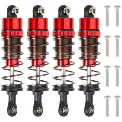 4Pcs 70mm Aluminum Oil Filled Shocks Absorbers for Tamiya CC-01 Wrangler SCX10 D90 HSP HPI 1/10 RC Crawler Car Upgrades