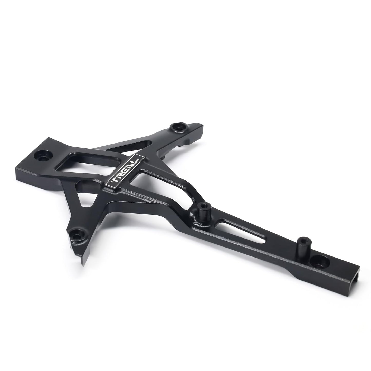 TREAL Aluminum 7075 Front Chassis Brace for 1/10 Maxx and 1/8 Maxx Slash(Black) - color: Black