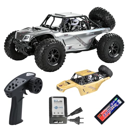 Octane 1/10 Scale 4WD Brushless High-Speed RC Cars for Adults, 55+ KM/H RTR Remote Control Car, Off-Road Electric Sand Buggy for Desert/Rock Crawling - Ready to Run