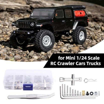 271pcs M1.4 RC Screw Kit Screws Assortment Set Hardware Fasteners for Axial SCX24 1/24 RC Crawler Deadbolt C10 Jeep AXI90081 AXI00001 AXI00002