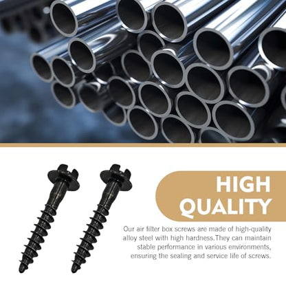 WZP 5PCS Air Box Bolt Screws, BAS01003 GM Air Box Cleaner Intake Retainer Screw, Replace for GM 6509605AA 11549031, Compatible with Dodge, Ram, Chevy (Black)
