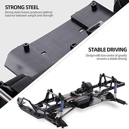 313mm Wheelbase Chassis Frame for 1/10 AXIAL SCX10 II 90046 90047 RC Crawler Climbing Car DIY - size: no Tires