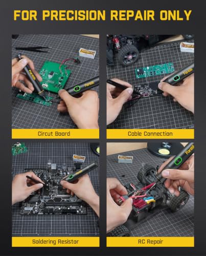 Fanttik T1 Max Soldering Iron Kit, Cordless Soldering Iron | 7s Fast Heating(390°F-840℉), Auto Sleep, 4 Pcs Soldering Tips(C210), 360° Swivel Stand, Soldering Iron for Precision Repair